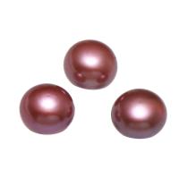 Perlas Patata Freshwater, Perlas cultivadas de agua dulce, natural, sin agujero, Púrpura, 7x6mm, Vendido por Par