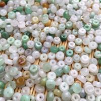 Perles de jadite, jade, Plat rond, poli, DIY, 5.40x2.90x5.40mm, 100PC/sac, Vendu par sac