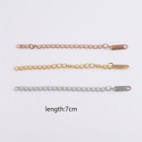 Stainless Steel Extender Chain 304 Stainless Steel plated fashion jewelry Sold By Bag