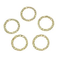 Brass Jewelry Connector Donut gold color plated 1/1 loop & hollow nickel lead & cadmium free Approx 0.5mm Sold By Bag