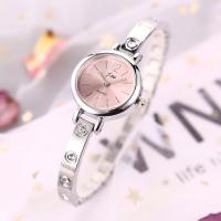 Bangle Watch Stainless Steel with Glass & Zinc Alloy for woman & with rhinestone Length Approx 7.8 Inch Sold By PC