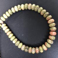 Natural Unakite Beads polished DIY Sold Per Approx 15 Inch Strand