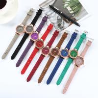 Women Wrist Watch PU Leather with Glass waterproofless & fashion jewelry & for woman Sold By PC