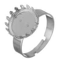 Stainless Steel Bezel Ring Base original color 13mm 12mm US Ring Sold By Lot