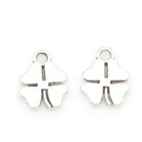 Zinc Alloy Clover Pendant Four Leaf Clover antique silver color plated nickel lead & cadmium free Approx 2mm Approx Sold By Bag