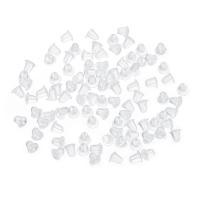 Plastic Oordopjes, transparant, 5x3mm, 600pC's/Bag, Verkocht door Bag