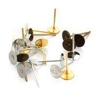 Iron Earring Stud Component plated Sold By Bag
