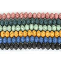 Naturliga Lava Pärlor, olika storlek för val, fler färger för val, Såld Per Ca 8-20 inch Strand