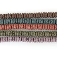 Natural Lava Beads, more colors for choice, 8x4mm, Hole:Approx 2mm, Approx 61PCs/Strand, 5Strands/Lot, Sold Per Approx 8 Inch Strand