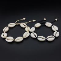 Shell Jewelry Bracelet with Nylon Cord Adjustable & fashion jewelry & for woman Sold Per Approx 6.5 Inch Strand
