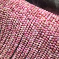 Perline di quarzo rosa naturale, Cerchio, lucido, DIY & sfaccettati, rosa, 4x3mm, Appross. 95PC/filo, Venduto per Appross. 15 pollice filo