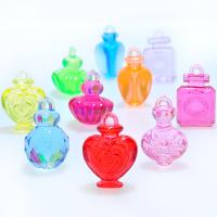 Akrylowe wisiorki, Akryl, Flakon perfum, wtryskarki, losowo wysyłane, mieszane kolory, otwór:około 2mm, około 260komputery/KG, sprzedane przez KG