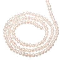 Brambor pěstované sladkovodní perle, Sladkovodní Pearl, přírodní, bílý, 3-3.5mm, Otvor:Cca 0.8mm, Prodáno By Strand