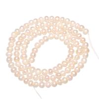 Brambor pěstované sladkovodní perle, Sladkovodní Pearl, přírodní, bílý, 3-3.5mm, Otvor:Cca 0.8mm, Prodáno By Strand