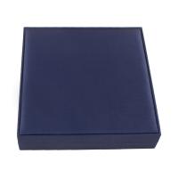 Pap halskæde kasse, med Sponge & Velveteen, Rektangel, flere farver til valg, 185x190x40mm, Solgt af PC
