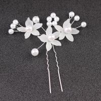 Bridal Hair Pins Acrylic with Plastic & Brass & Iron plated fashion jewelry & for bridal Sold By Bag