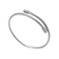 Stainless Steel Cuff Bangle fashion jewelry & Unisex original color nickel lead & cadmium free 58.5cm Sold By Lot