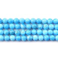 Jade Malaysia Beads Round DIY skyblue Sold Per Approx 15 Inch Strand