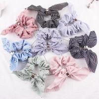 Bunny Ears Hair Scrunchies Polyester durable & for woman 90mm Sold By PC