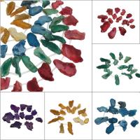 Naturlig Ice Quartz Agate perler, flere farver til valg, 62x65x8mm/16x33x9mm, Hole:Ca. 2mm, Ca. 15pc'er/Strand, Solgt af Strand