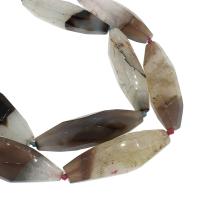 Perline naturali lacci in agata, agata pizzo, DIY, 21x72mm, Foro:Appross. 2mm, Appross. 6PC/filo, Venduto da filo