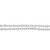 Rustfrit stål Oval Chain, 304 rustfrit stål, du kan DIY & oval kæde, oprindelige farve, 6x4mm, Ca. 100m/Bag, Solgt af Bag