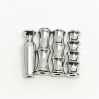 Perlas de acero inoxidable, acero inoxidable 304, pulido, Bricolaje & mixto, libre de níquel, plomo & cadmio, 7x22mm, agujero:aproximado 2.2mm, 4/Set, Vendido por Set