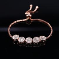 Bracelet en alliage de zinc, Placage, bijoux de mode & pour femme & avec strass, plus de couleurs à choisir, Vendu par brin