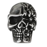 Stainless Steel Magnetic Clasp Skull vintage original color Approx 8mm Sold By PC