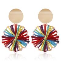 Rafidah Grass Drop Earring with Zinc Alloy plated & for woman Sold By Pair