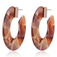 Acetaatblad Stud Earring, plated, mode sieraden & voor vrouw, meer kleuren voor de keuze, Verkocht door pair
