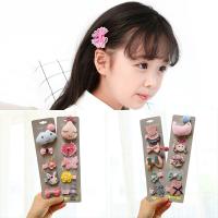 Cloth Children Hair Accessories 5 pieces & Girl & fashion jewelry 40mm Sold By Lot