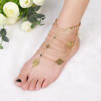 Zinc Alloy Toe Anklet plated fashion jewelry & for woman nickel lead & cadmium free Sold By Strand