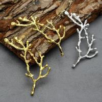 Zinc Alloy Jewelry Findings Branch plated DIY nickel lead & cadmium free 48*44mm Sold By Lot