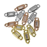 Brass Jewelry Connector plated with cubic zirconia & 1/1 loop nickel lead & cadmium free Approx 1.5mm Sold By Lot