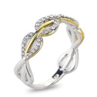 Zinklegering ringen, Zinc Alloy, plated, mode sieraden & verschillende grootte voor keus & voor vrouw & met strass, zilver, nikkel, lood en cadmium vrij, Maat:6-10, Verkocht door PC