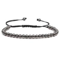 Brass Woven Ball Bracelets plated Unisex & adjustable nickel lead & cadmium free 180-200mm 4mm Sold By Strand