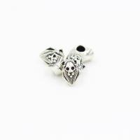 Zinc Alloy Animal Beads Lion antique silver color plated nickel lead & cadmium free Approx 2mm Sold By Bag