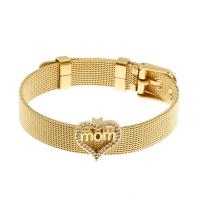 Cubic Zirconia Micro Pave Brass Bracelet Heart gold color plated Unisex & micro pave cubic zirconia nickel lead & cadmium free Sold Per Approx 7.5 Inch Strand