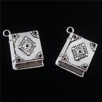 Zinc Alloy Pendants plated fashion jewelry & DIY silver color nickel lead & cadmium free 23*18mm Sold By Bag