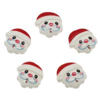 Resin Cabochon Santa Claus DIY white Approx Sold By Bag