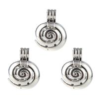 Zinc Alloy Floating Locket Pendant plated for 8mm beads silver color nickel lead & cadmium free 26*20mm Approx 5mm Sold By PC