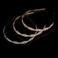 Haarbanden, Zinc Alloy, met Bergkristal, handgemaakt, mode sieraden & voor vrouw, meer kleuren voor de keuze, 36cmx1.2cm, Verkocht door PC
