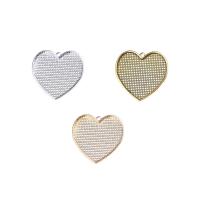 Zinc Alloy Pendant Cabochon Setting Heart plated nickel lead & cadmium free Approx 1mm Inner Approx 40mm Sold By Bag