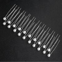 Plastic Pearl Hair Stick fashion jewelry & for woman Sold By Bag