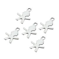 Zinc Alloy Pendants plated DIY silver color nickel lead & cadmium free 19*14mm  Sold By Lot