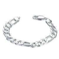 Brass Bracelet plated fashion jewelry & Unisex nickel lead & cadmium free 6mm Sold Per Approx 7.88 Inch Strand