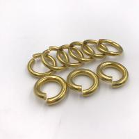 Messing Open sprong Ring, verschillende grootte voor keus, nikkel, lood en cadmium vrij, 100pC's/Bag, Verkocht door Bag