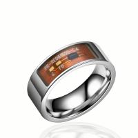 Stainless Steel Finger Ring plated fashion jewelry & Unisex 8mm Sold By PC