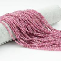 Turmalin Bead, Rund, olika storlek för val & fasetterad, rosa, Hål:Ca 1mm, Säljs av Strand